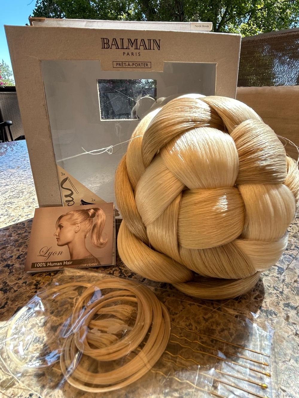 Nordic Blonde Balmain Paris Elegance Collection "St. Tropez" Knot hair extension
